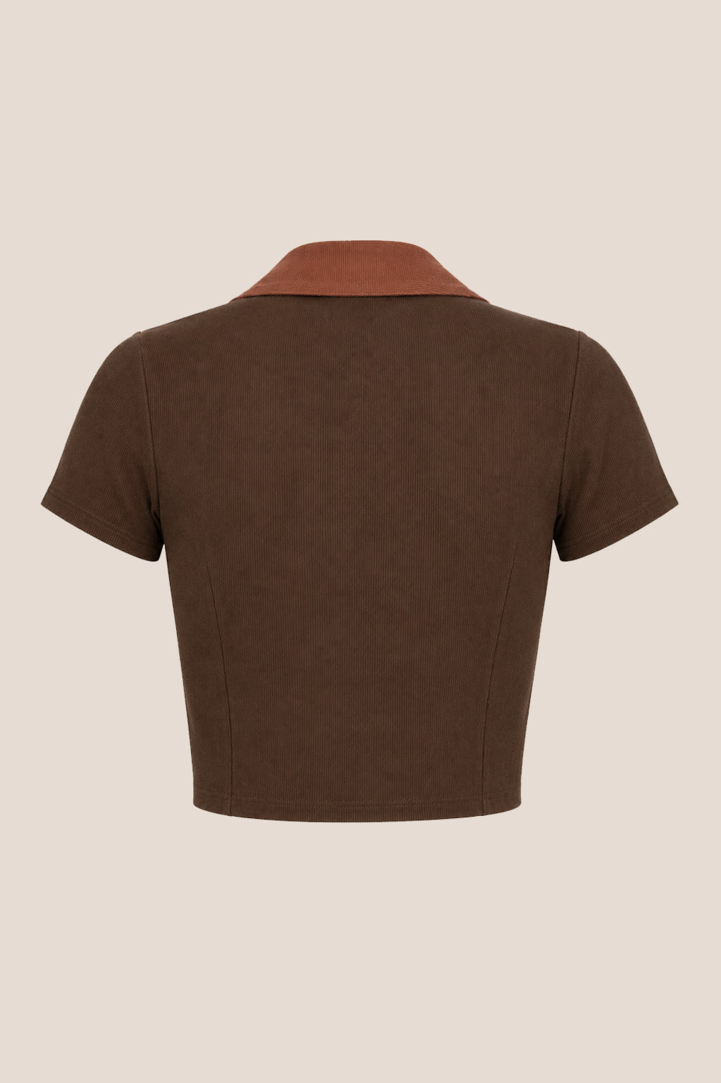 Espresso Collar Top