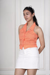 Peach Please Halter Top