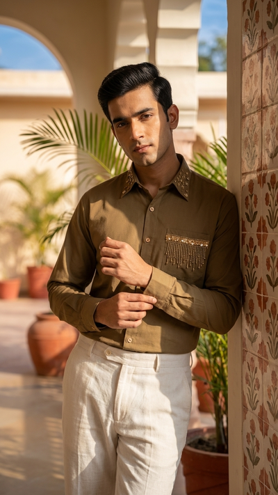 Olive Praline Shirt
